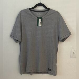 NWT Flag & Anthem Gray Speckled V-Neck Tee
